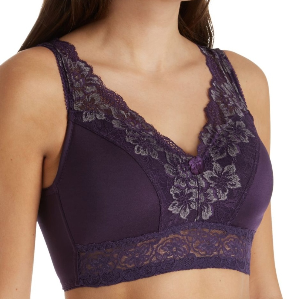 Rhonda Shear Women's Pin-Up Lace Leisure Bra